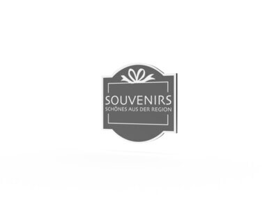 Werbeschild, Souvenirs, 600 x 600 mm Werbeschild, Souvenirs, 600 x 600 mm