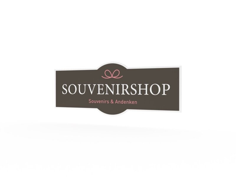 Werbeaufkleber, Souvenirshop, 1200 x 475 mm Werbeaufkleber, Souvenirshop, 1200 x 475 mm