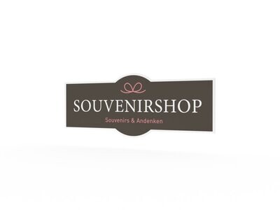 Werbeaufkleber, Souvenirshop, 1200 x 475 mm Werbeaufkleber, Souvenirshop, 1200 x 475 mm