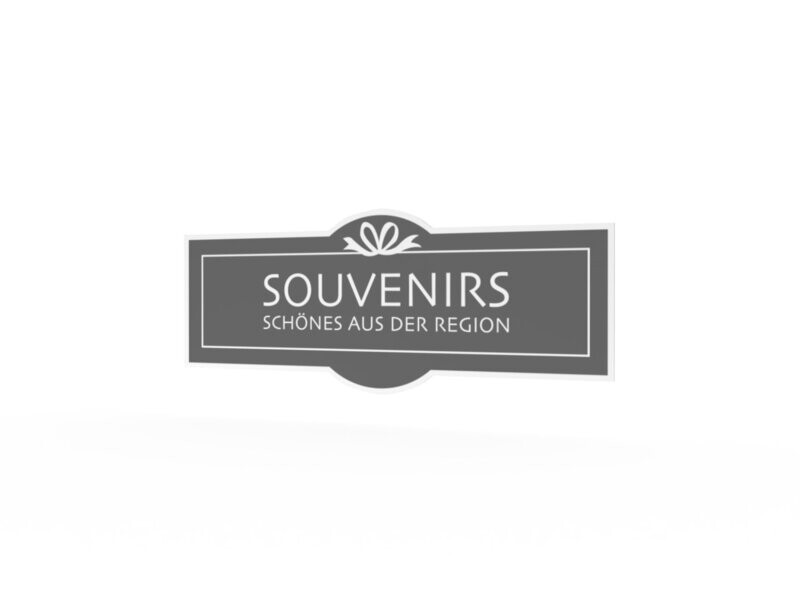 Werbeaufkleber, Souvenirs, 1200 x 475 mm Werbeaufkleber, Souvenirs, 1200 x 475 mm