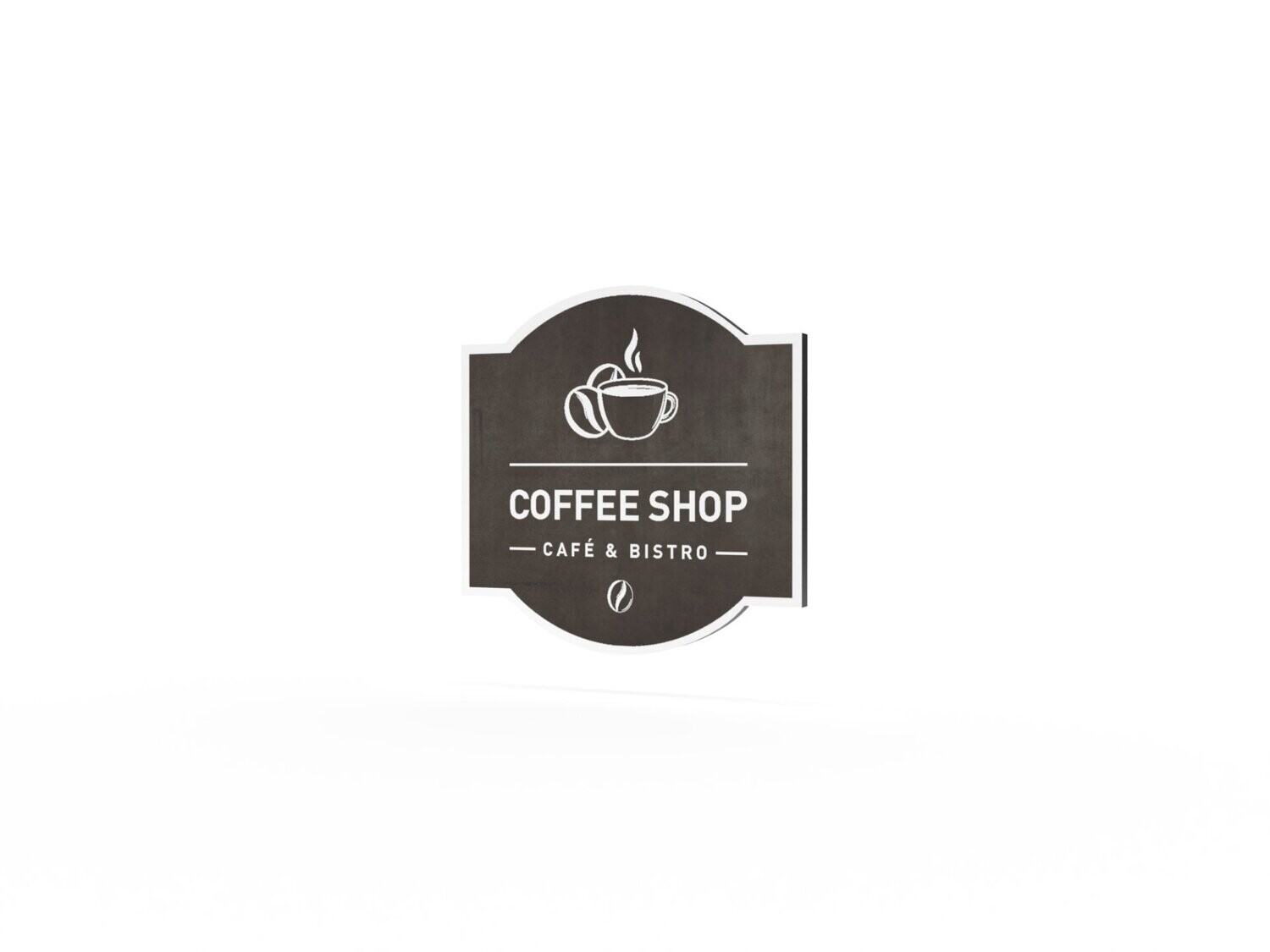 Werbeschild, Coffee Shop, 600 x 600 mm