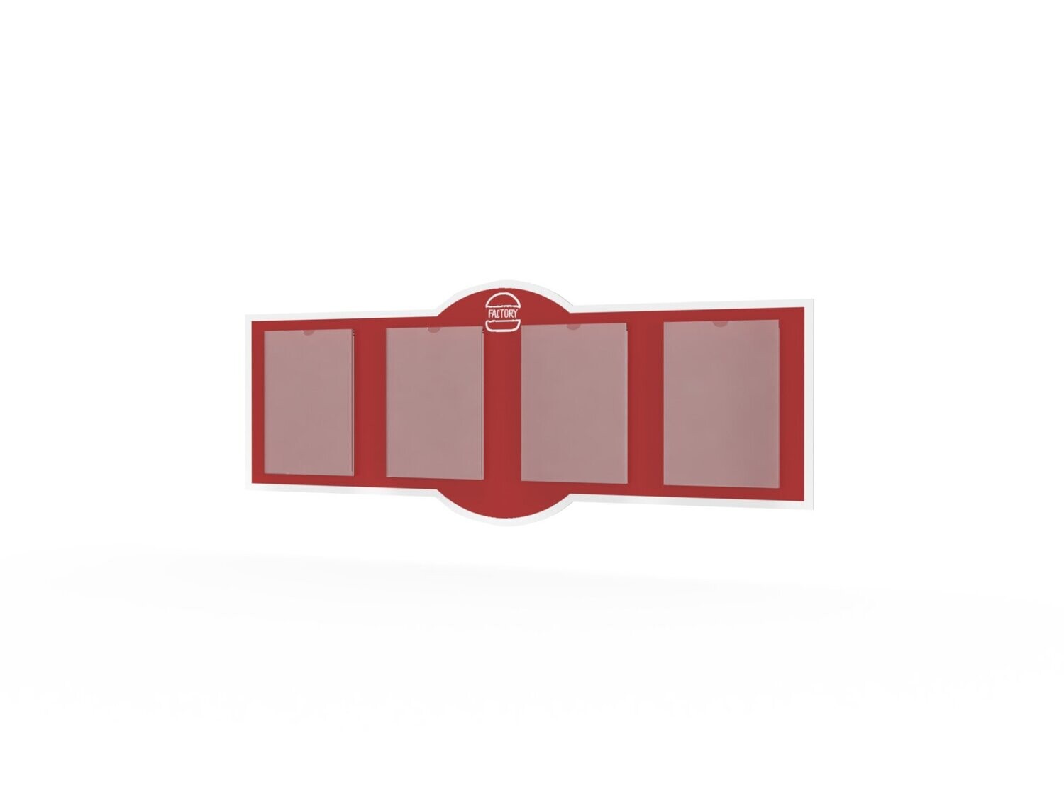 Preistafel, Burger World, 1200 x 475 mm