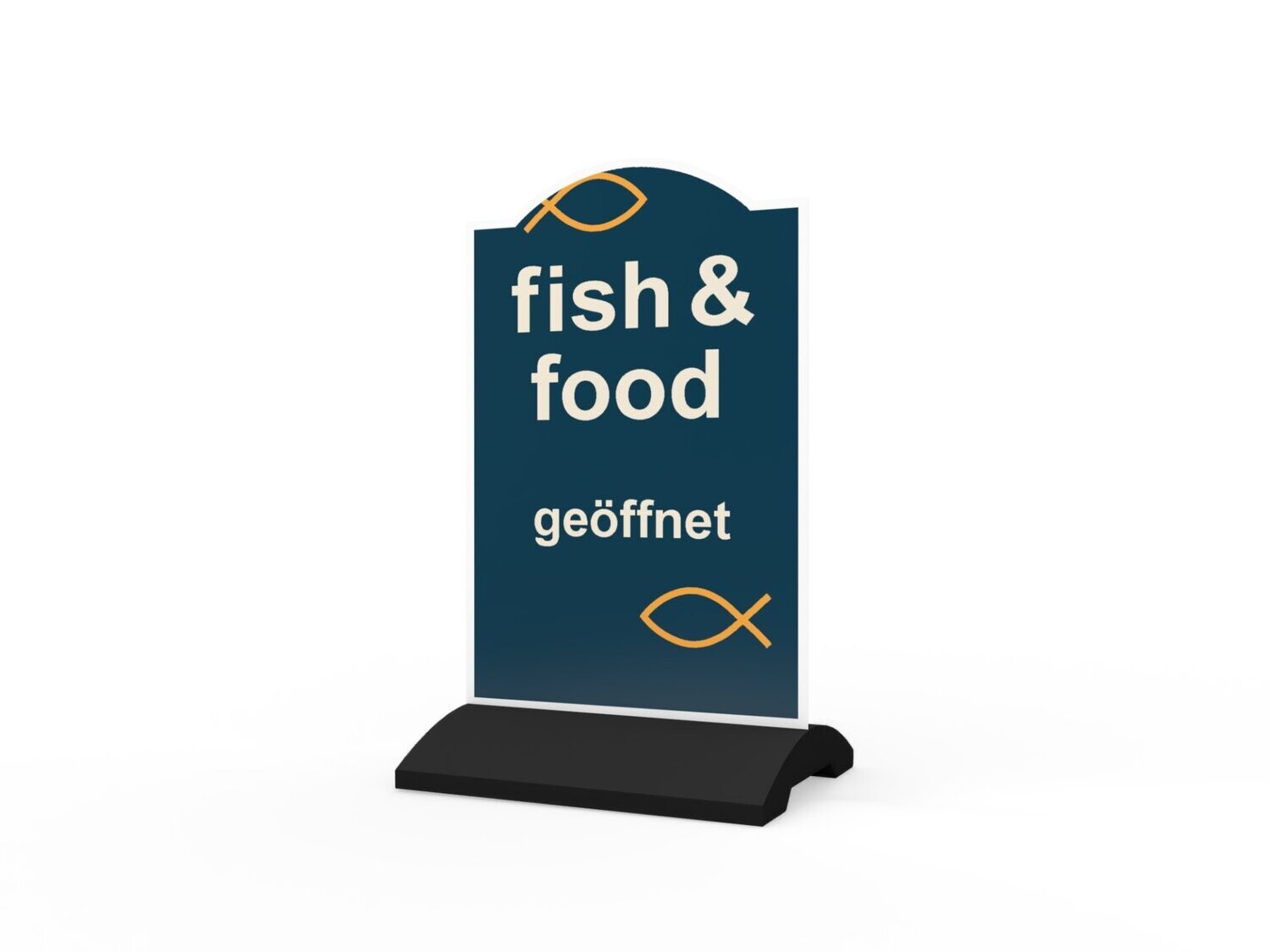 Werbeaufsteller, Fish & Food, 600 x 1150 mm