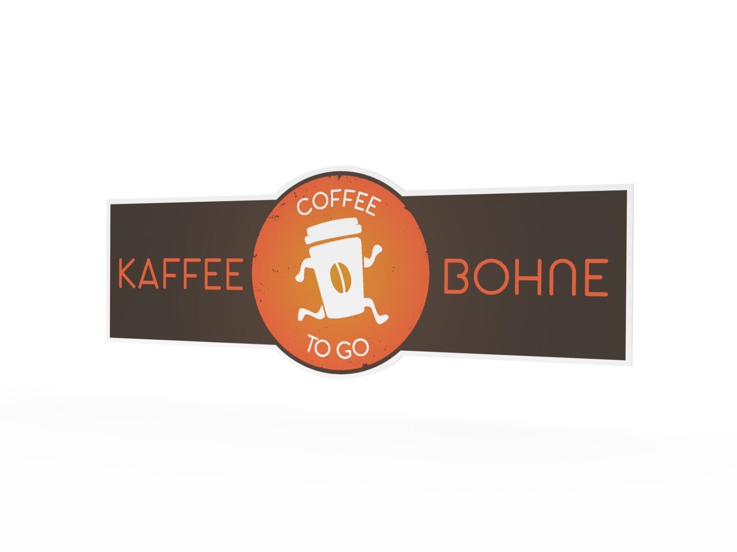 Werbeaufkleber, Kaffee Bohne, 1600 x 600 mm