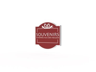 Werbeschild, Souvenirs, 600 x 600 mm Werbeschild, Souvenirs, 600 x 600 mm
