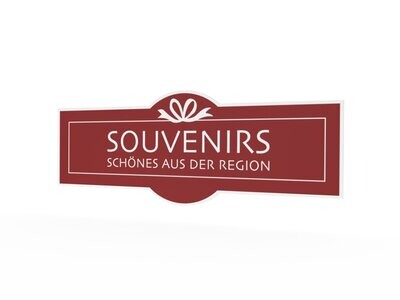 Werbeaufkleber, Souvenirs, 1600 x 600 mm Werbeaufkleber, Souvenirs, 1600 x 600 mm