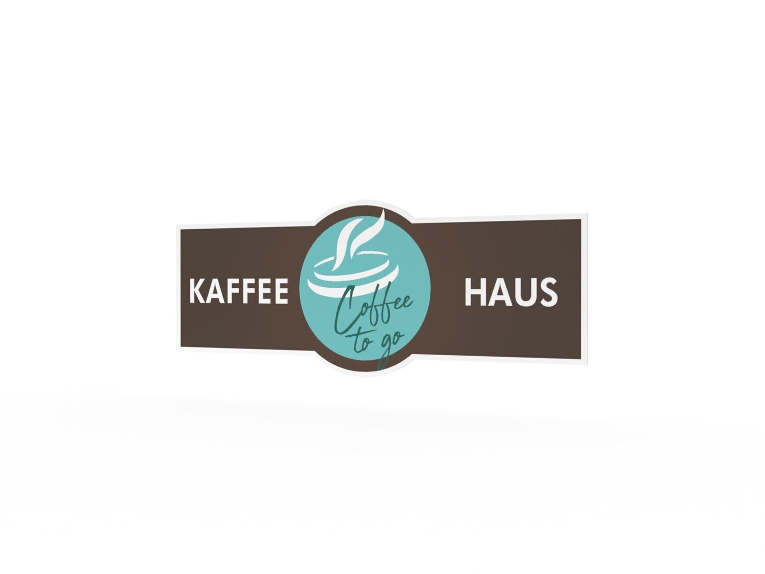 Werbeaufkleber, Kaffee Haus, 1200 x 475 mm