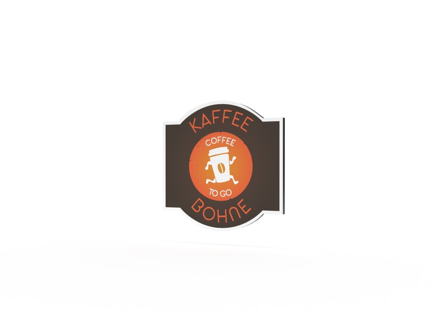 Werbeschild, Kaffee Bohne, 600 x 600 mm
