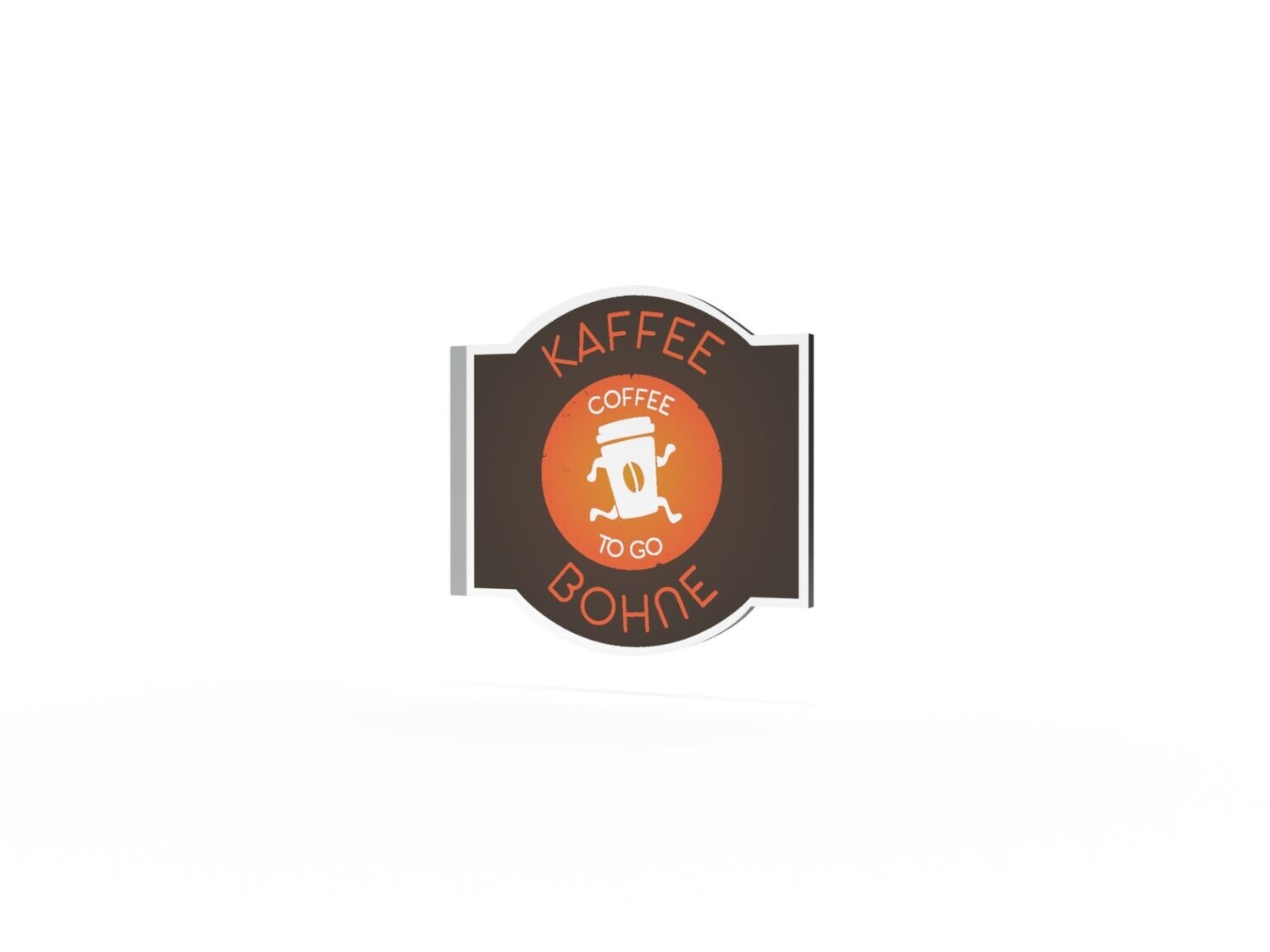 Werbeausleger, Kaffee Bohne, 630 x 600 mm