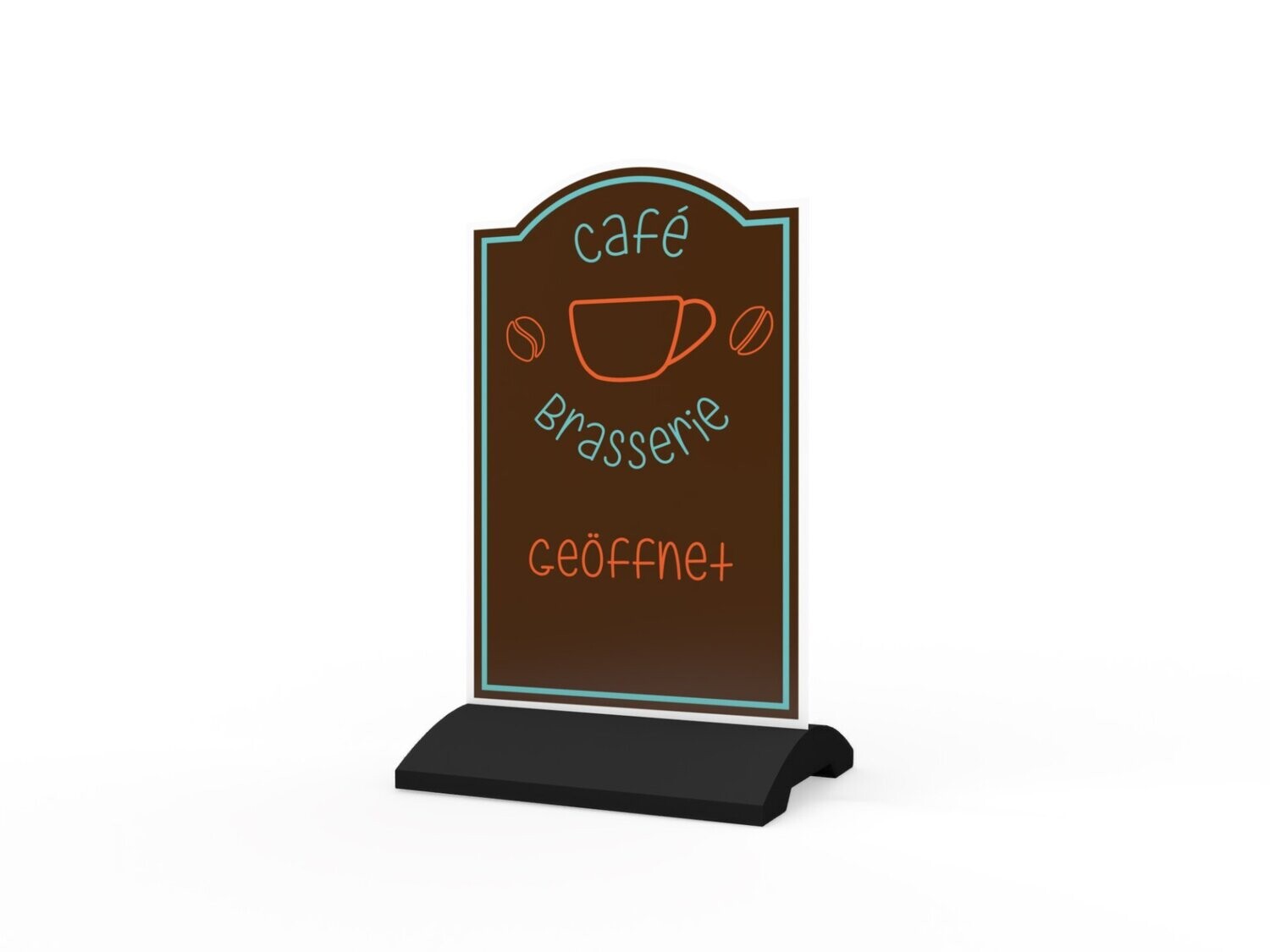 Werbeaufsteller, Café Brasserie, 600 x 1150 mm