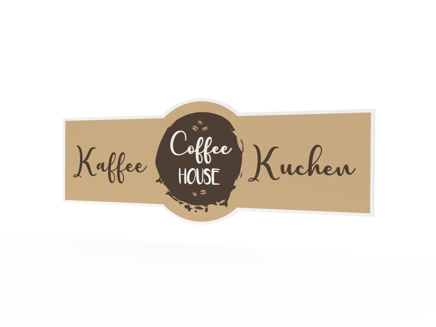 Werbeaufkleber, Coffee House, 1600 x 600 mm