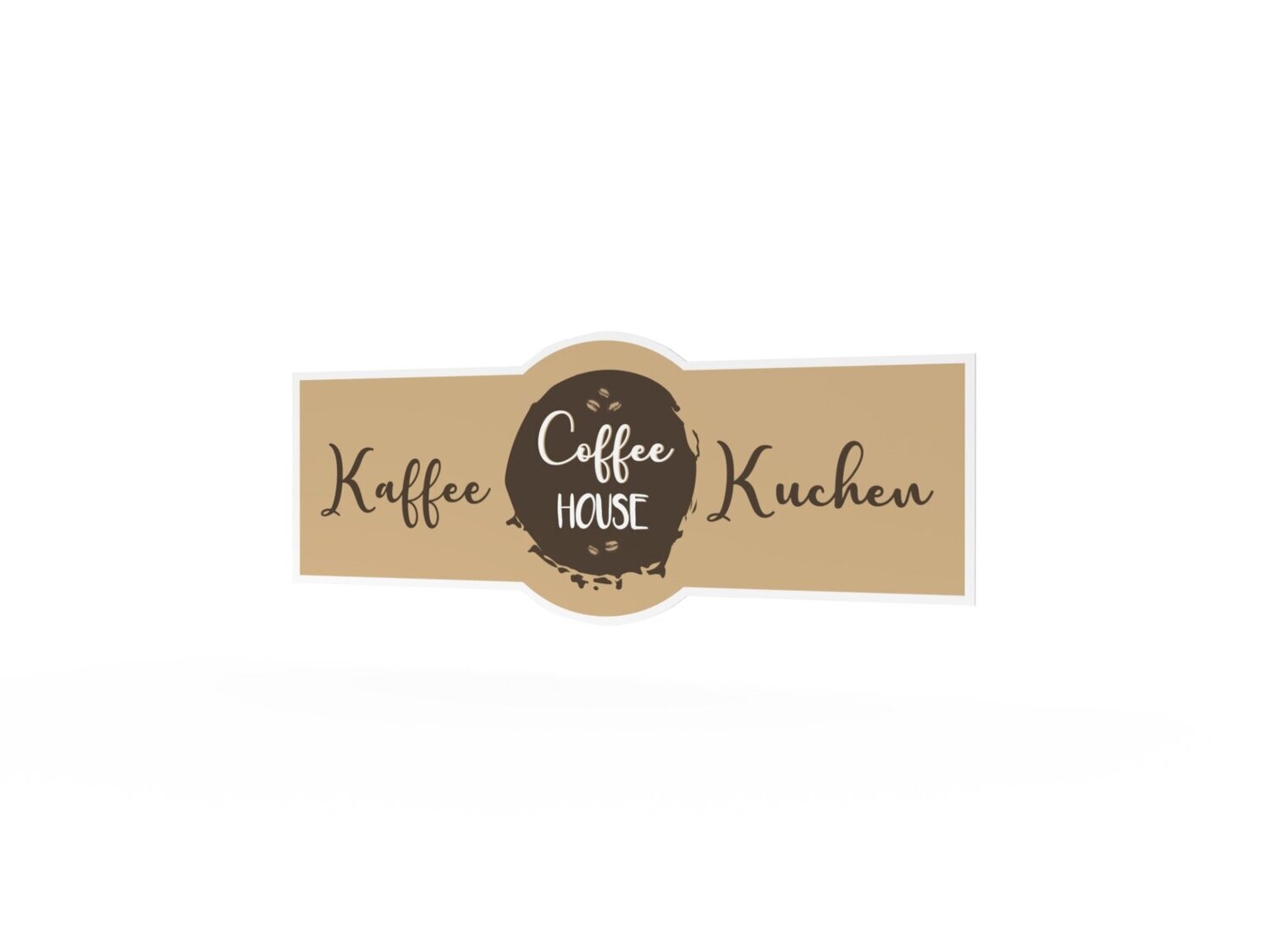 Werbeaufkleber, Coffee House, 1200 x 475 mm