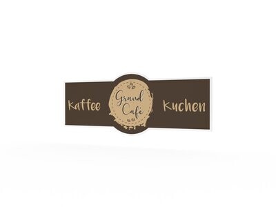 Werbeaufkleber, Grand Café, 1200 x 475 mm Werbeaufkleber, Grand Café, 1200 x 475 mm