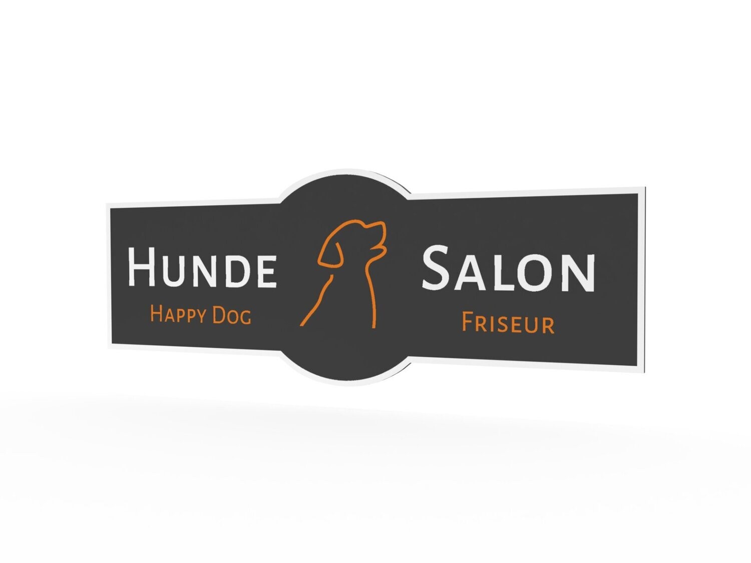 Werbeschild, Hundesalon, 1600 x 600 mm