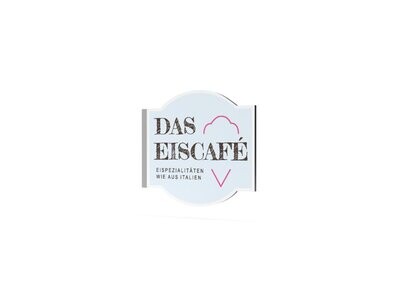 Werbeausleger, Das Eiscafé, 630 x 600 mm Werbeausleger, Das Eiscafé, 630 x 600 mm