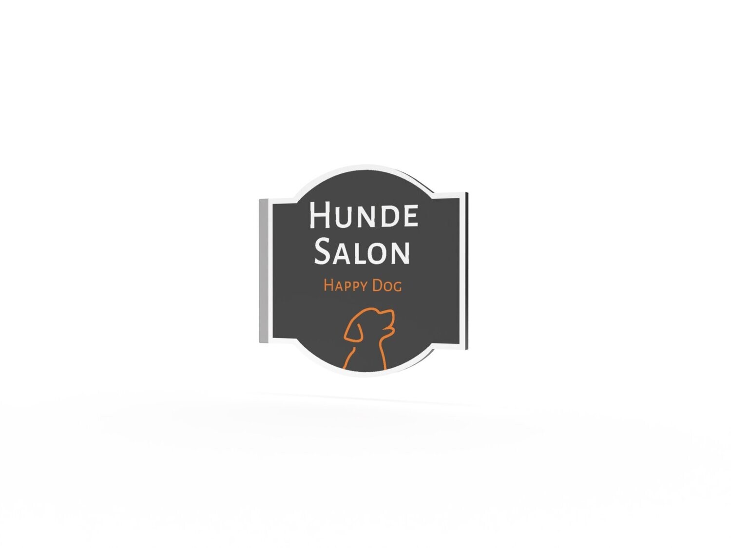 Werbeausleger, Hundesalon, 630 x 600 mm