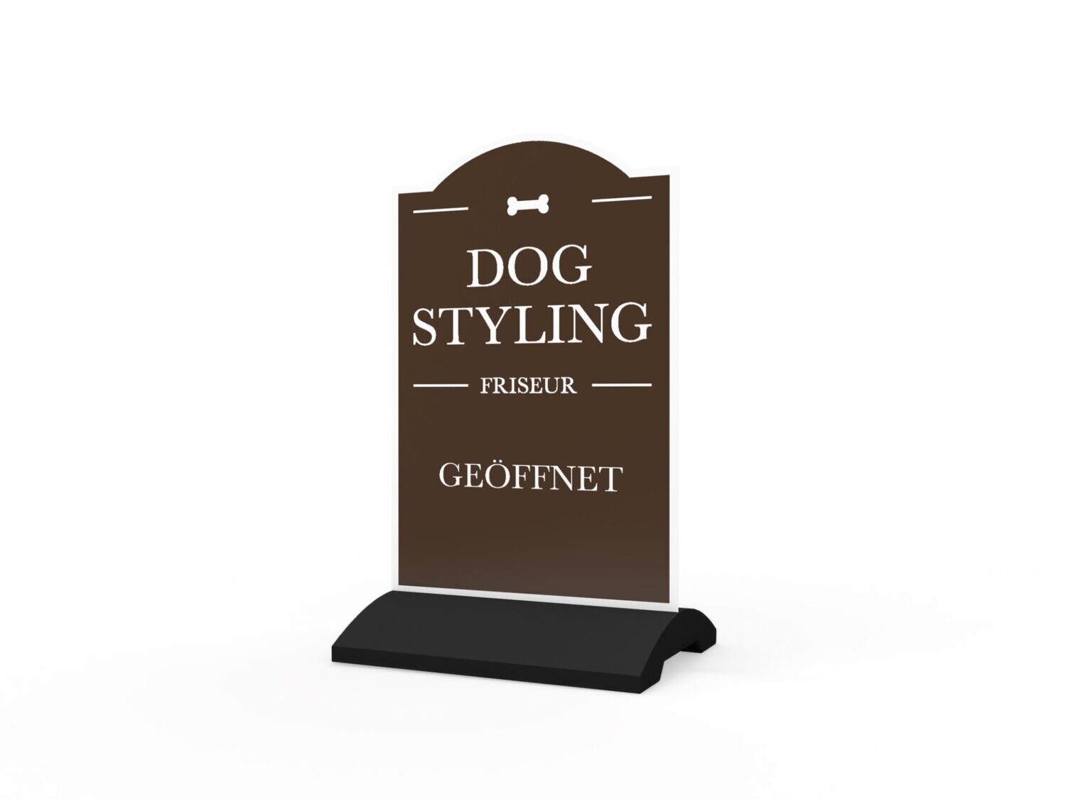 Werbeaufsteller, Dog Styling, 600 x 1150 mm