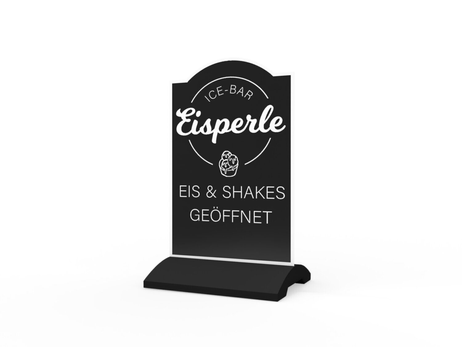 Werbeaufsteller, Eisperle, 600 x 1150 mm
