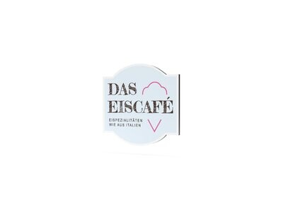 Werbeschild, Das Eiscafé, 600 x 600 mm Werbeschild, Das Eiscafé, 600 x 600 mm