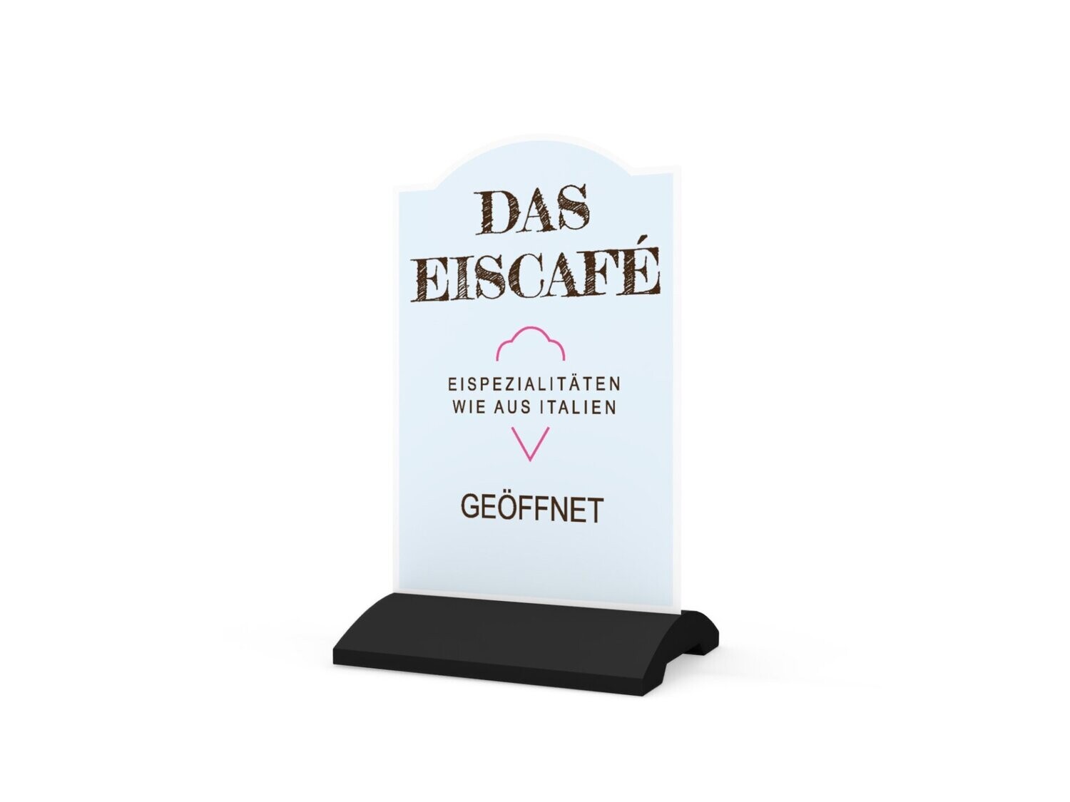 Werbeaufsteller, Das Eiscafé, 600 x 1150 mm