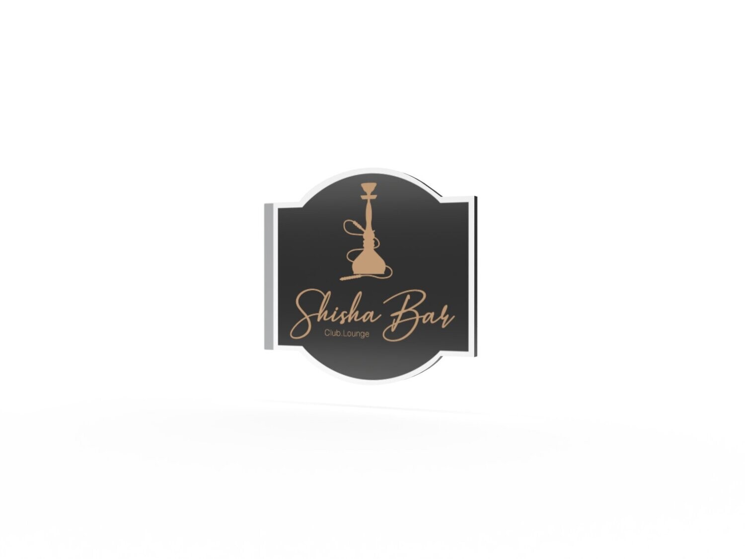 Werbeausleger, Shisha Bar, 630 x 600 mm