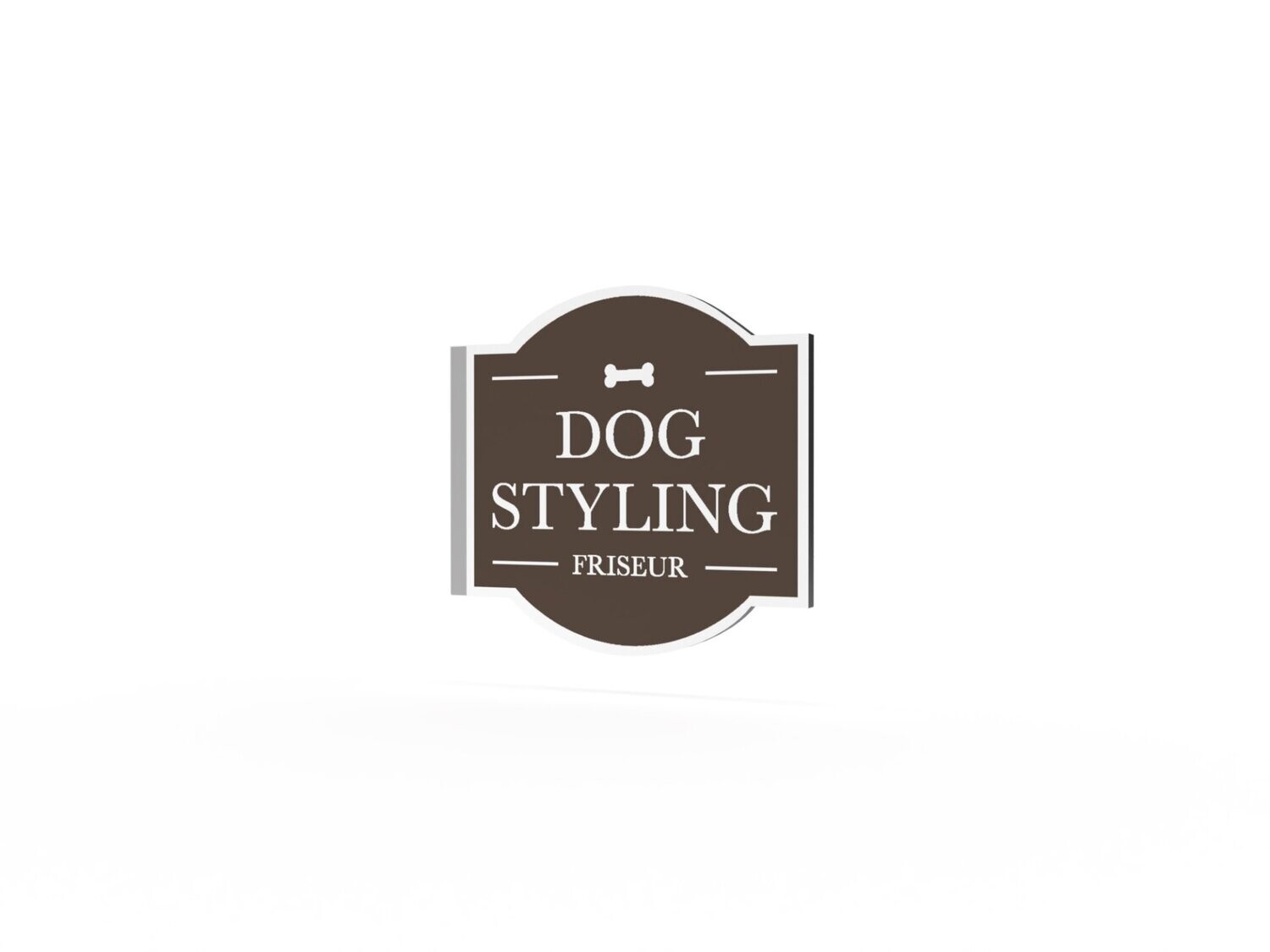 Werbeausleger, Dog Styling, 630 x 600 mm
