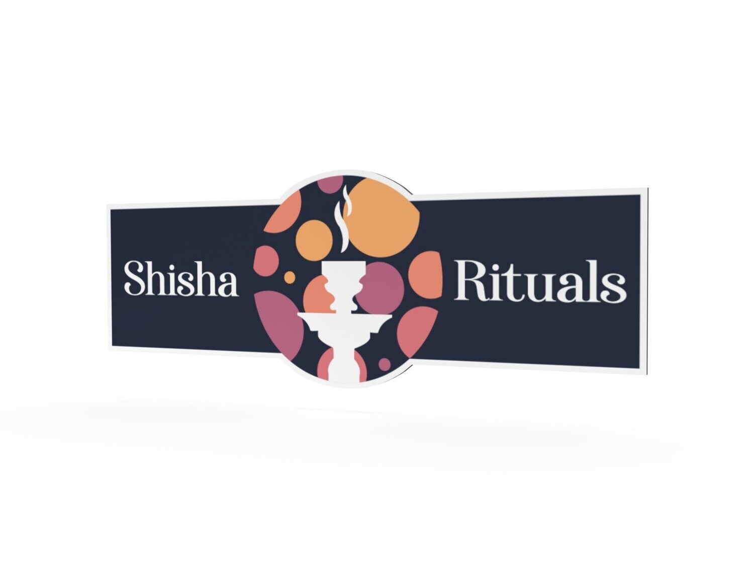 Werbeschild, Shisha Rituals, 1600 x 600 mm