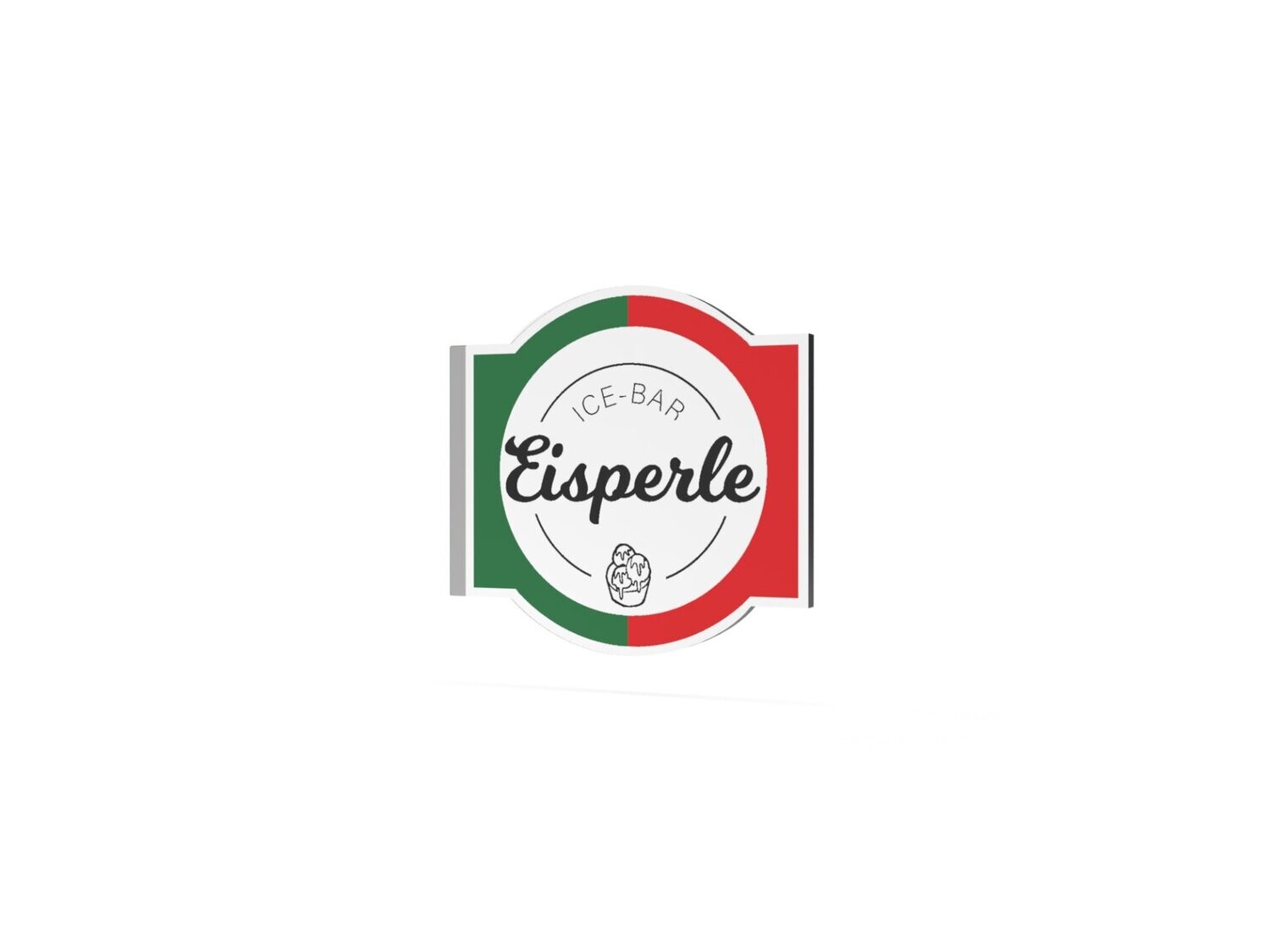 Werbeausleger, Eisperle, 630 x 600 mm