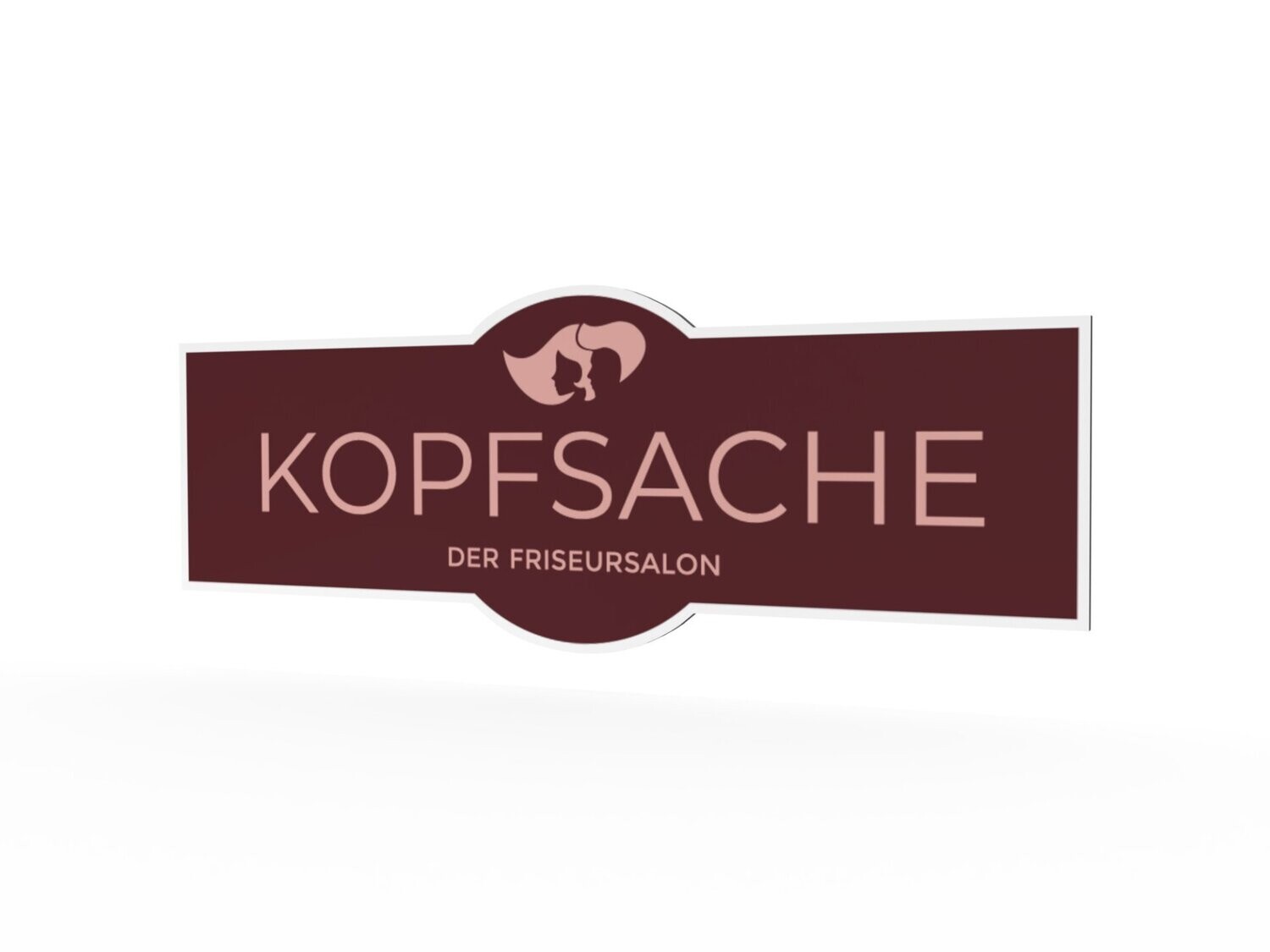 Werbeschild, Kopfsache, 1600 x 600 mm