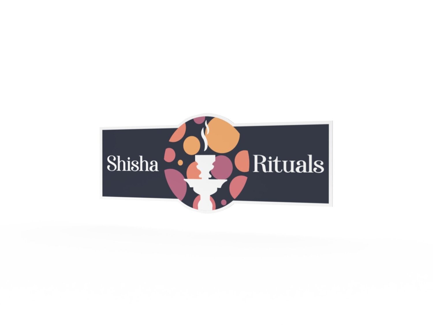 Werbeaufkleber, Shisha Rituals, 1200 x 475 mm