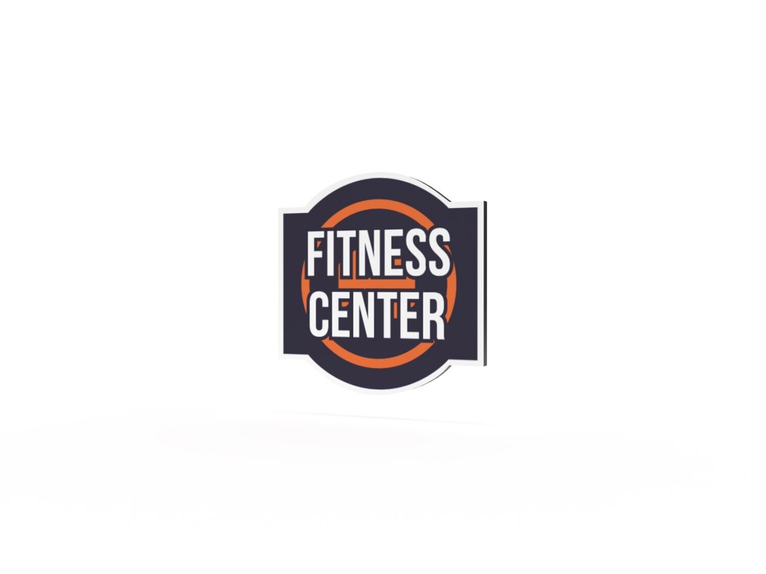 Werbeschild, Fitnesscenter, 600 x 600 mm