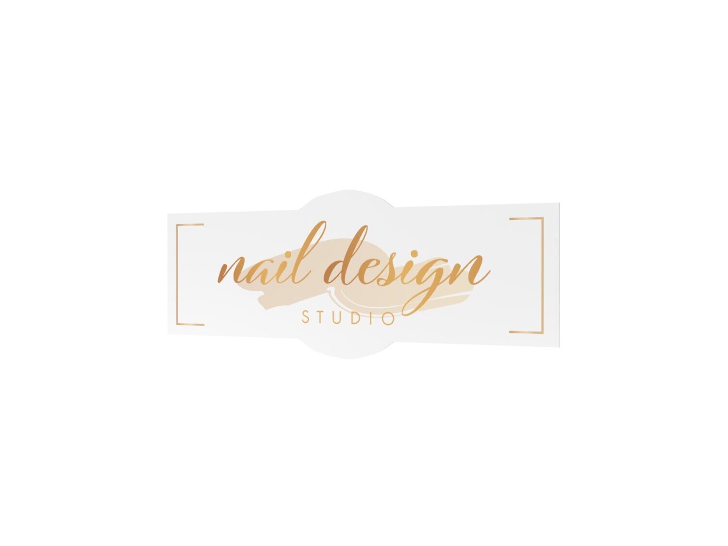 Werbeaufkleber, nail design, 1200 x 475 mm