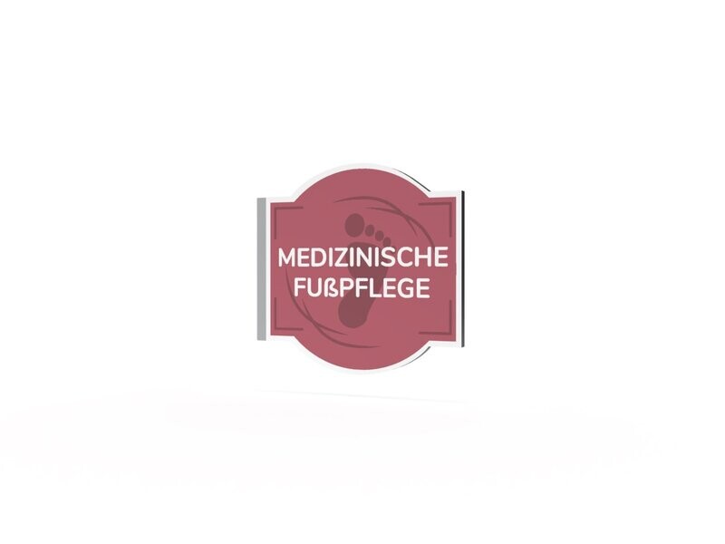 Werbeausleger, Medizinische Fußpflege, 630 x 600 mm Werbeausleger, Medizinische Fußpflege, 630 x 600 mm