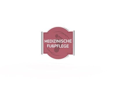 Werbeausleger, Medizinische Fußpflege, 630 x 600 mm Werbeausleger, Medizinische Fußpflege, 630 x 600 mm