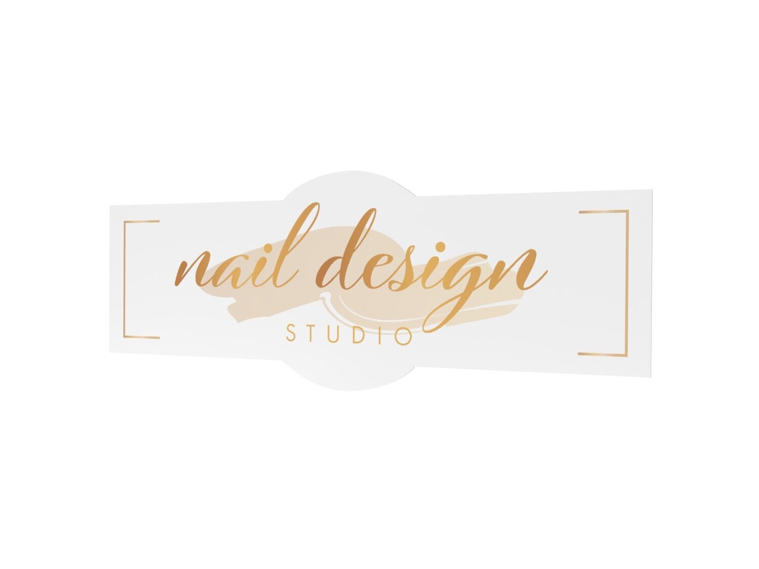 Werbeaufkleber, nail design, 1600 x 600 mm