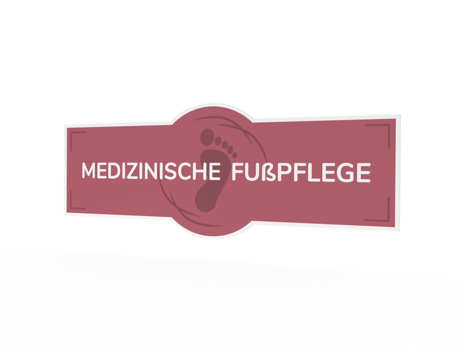 Werbeaufkleber, Medizinische Fußpflege, 1600 x 600 mm