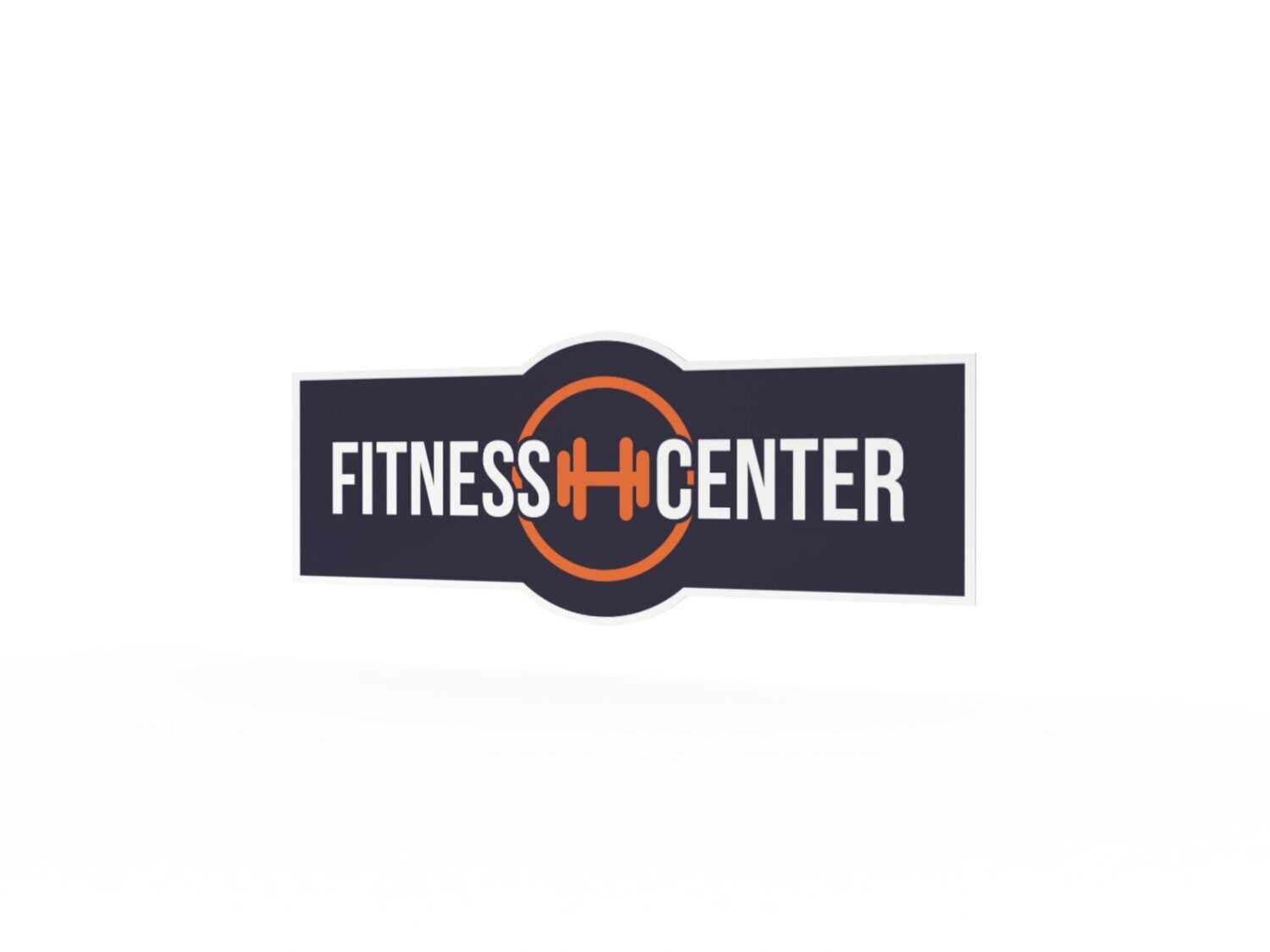 Werbeaufkleber, Fitnesscenter, 1200 x 475 mm