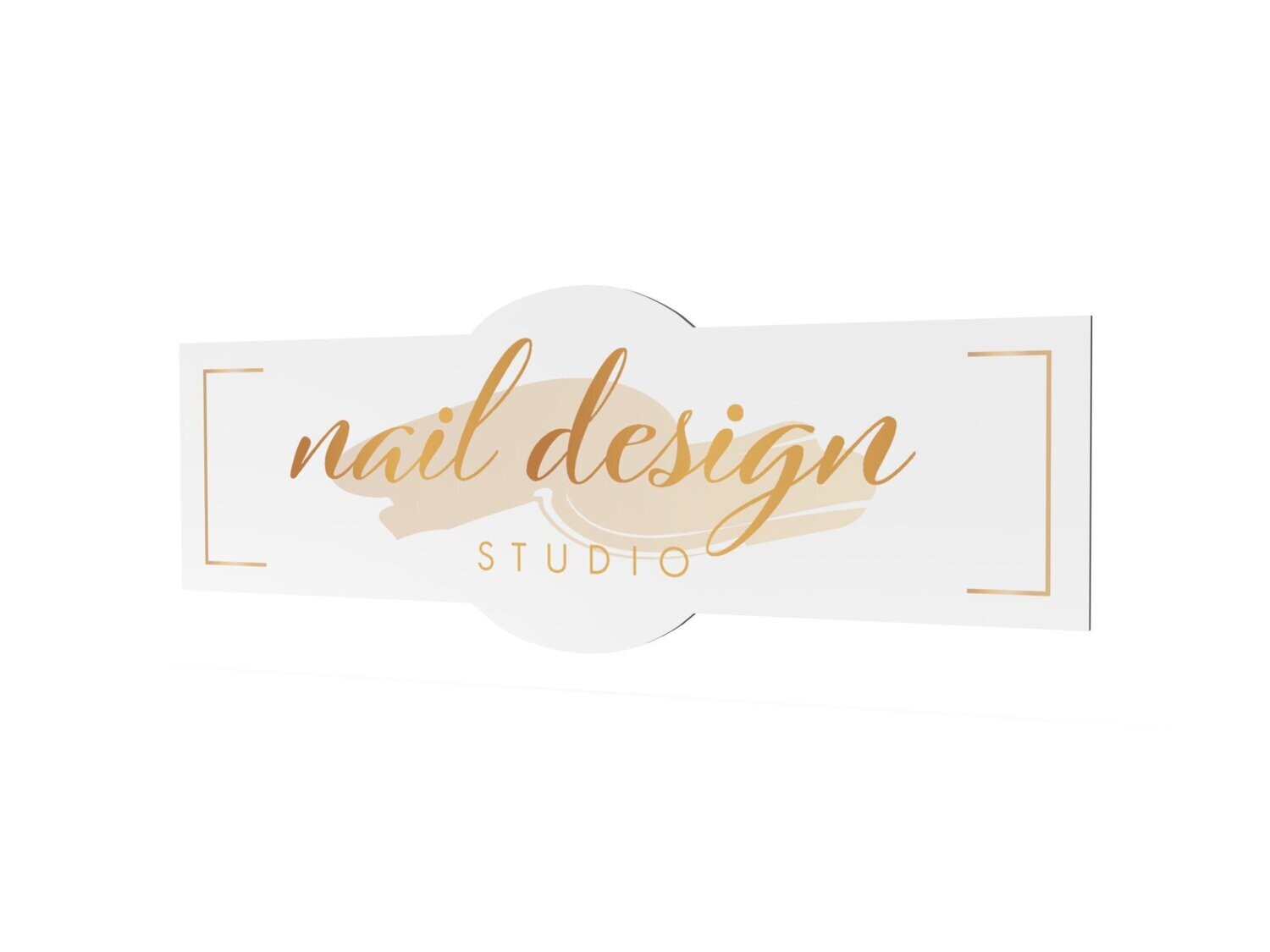 Werbeschild, nail design, 1600 x 600 mm