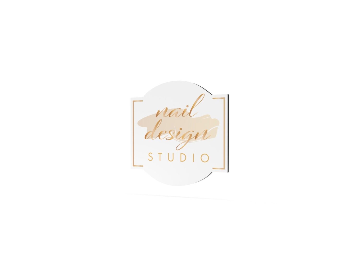 Werbeschild, nail design, 600 x 600 mm