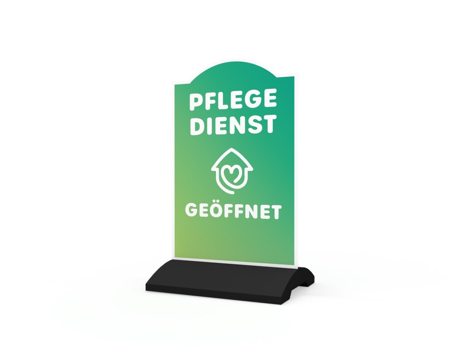 Werbeaufsteller, Pflegedienst, 600 x 1150 mm