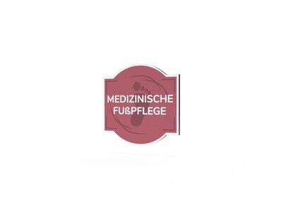 Werbeschild, Medizinische Fußpflege, 600 x 600 mm Werbeschild, Medizinische Fußpflege, 600 x 600 mm