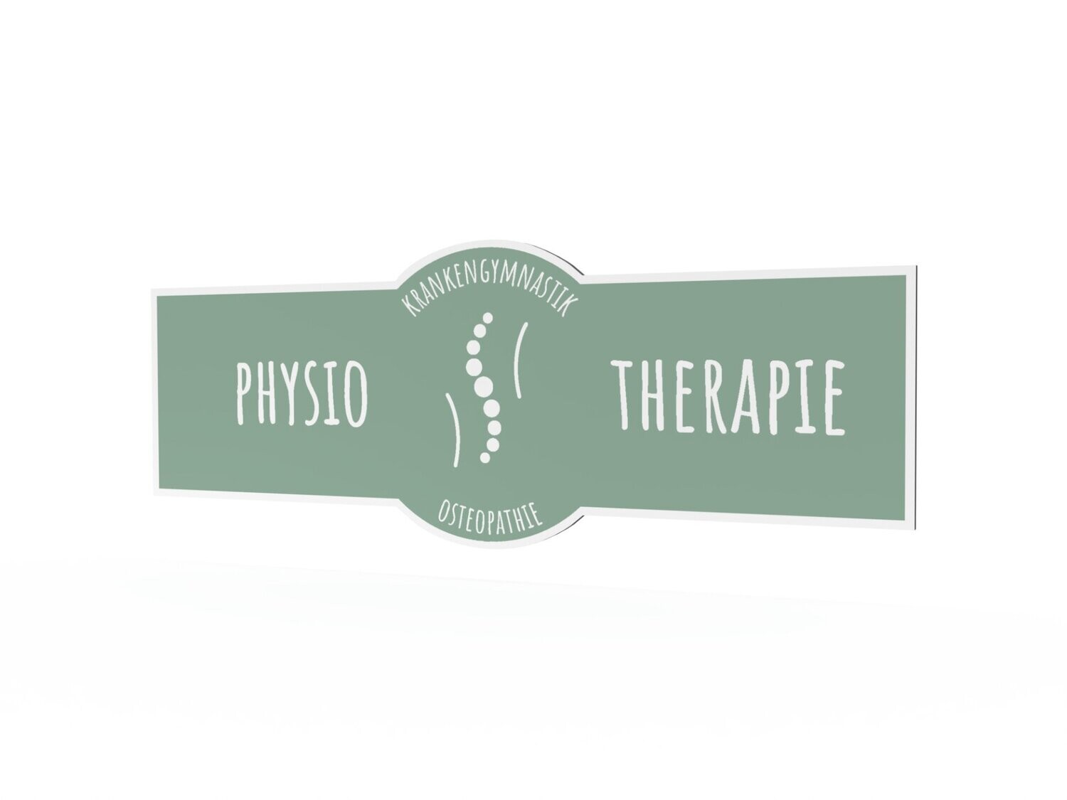 Werbeschild, Physiotherapie, 1600 x 600 mm
