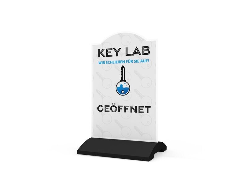 Werbeaufsteller, KEY LAB, 600 x 1150 mm Werbeaufsteller, KEY LAB, 600 x 1150 mm