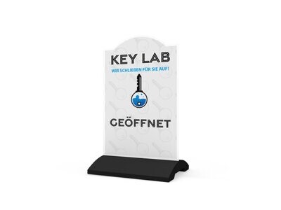 Werbeaufsteller, KEY LAB, 600 x 1150 mm