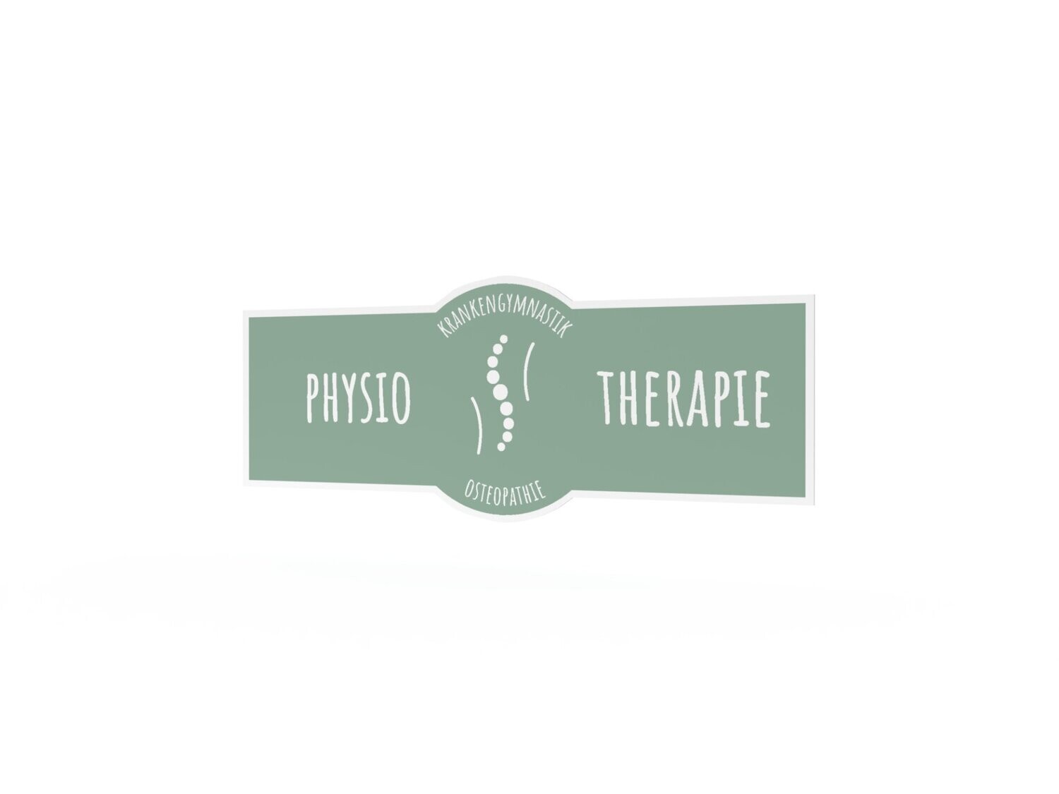 Werbeaufkleber, Physiotherapie, 1200 x 475 mm
