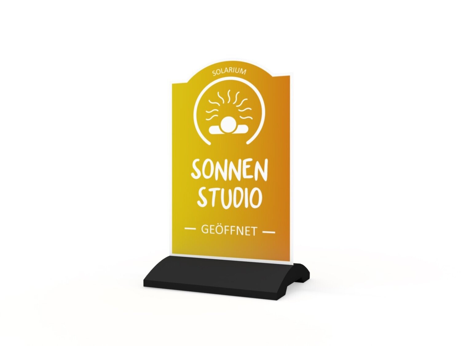 Werbeaufsteller, Sonnenstudio, 600 x 1150 mm