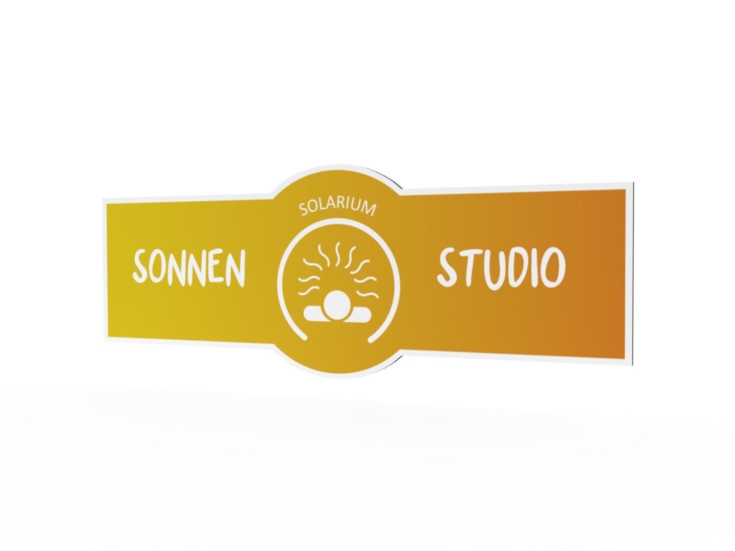 Werbeschild, Sonnenstudio, 1600 x 600 mm