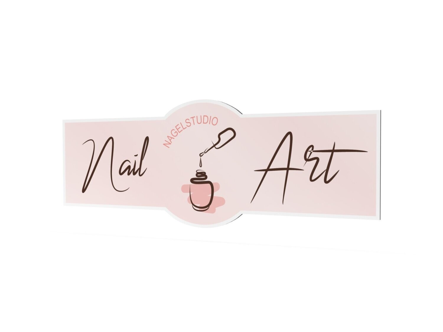 Werbeschild, Nail Art, 1600 x 600 mm