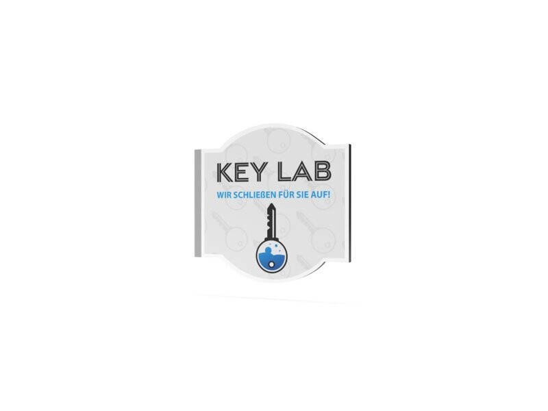 Werbeausleger, KEY LAB, 630 x 600 mm Werbeausleger, KEY LAB, 630 x 600 mm
