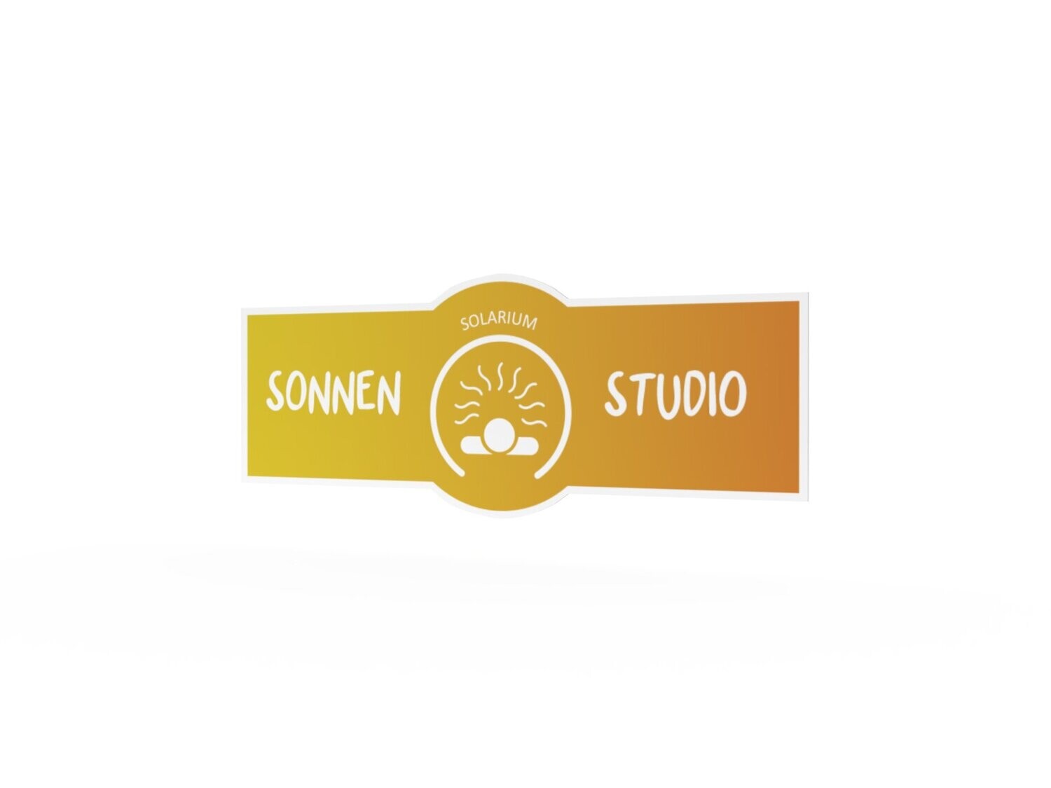 Werbeaufkleber, Sonnenstudio, 1200 x 475 mm